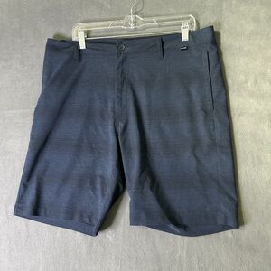 Travis Mathew Mens Golf Shorts 36 Dark Blue Preppy Lightweight Flat‎ Front Logo
